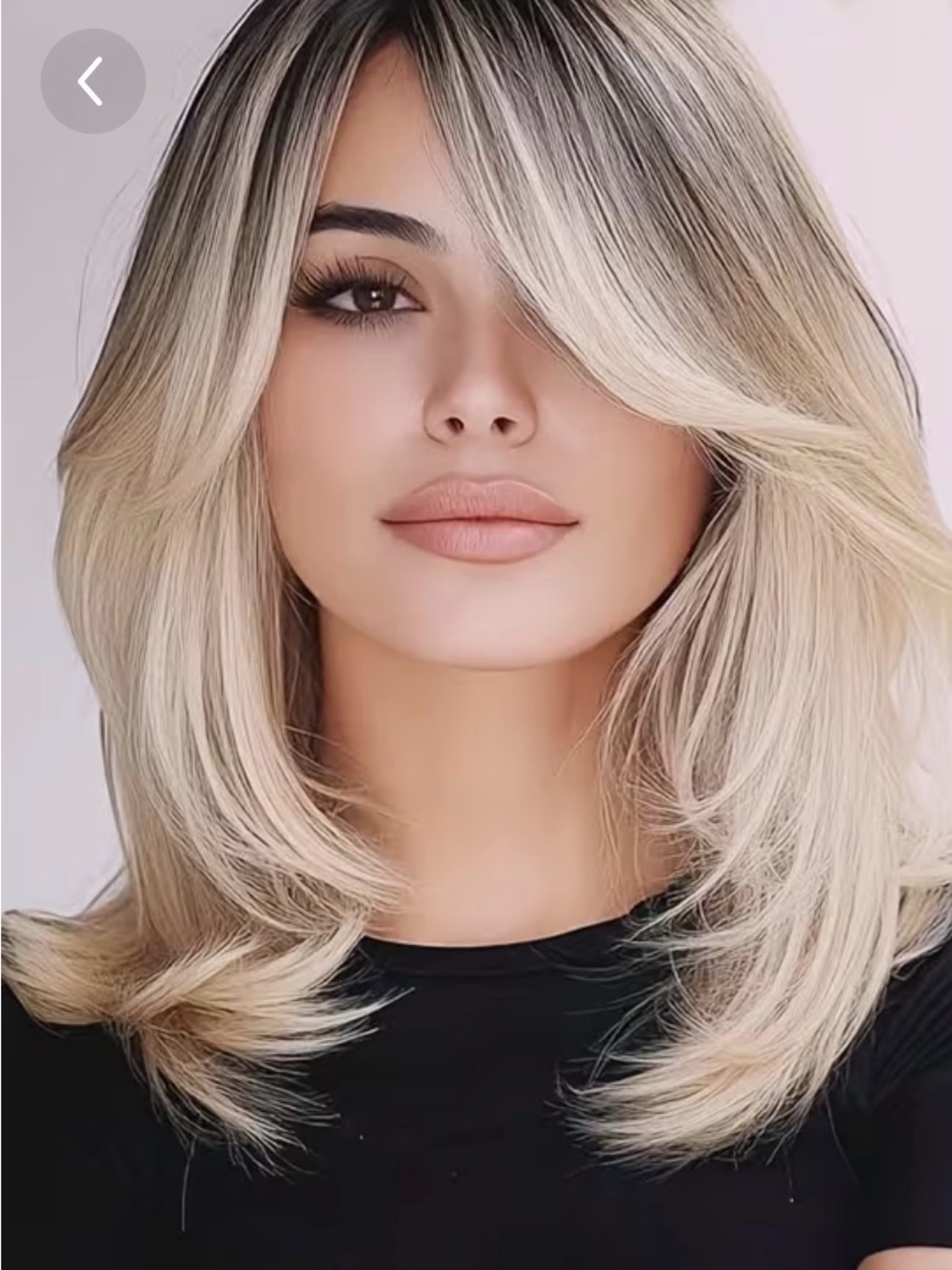 Blonde Layered Women's Wig - Cool Ash Blonde